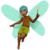 🧚🏾‍♂️ man fairy: medium-dark skin tone display on Apple